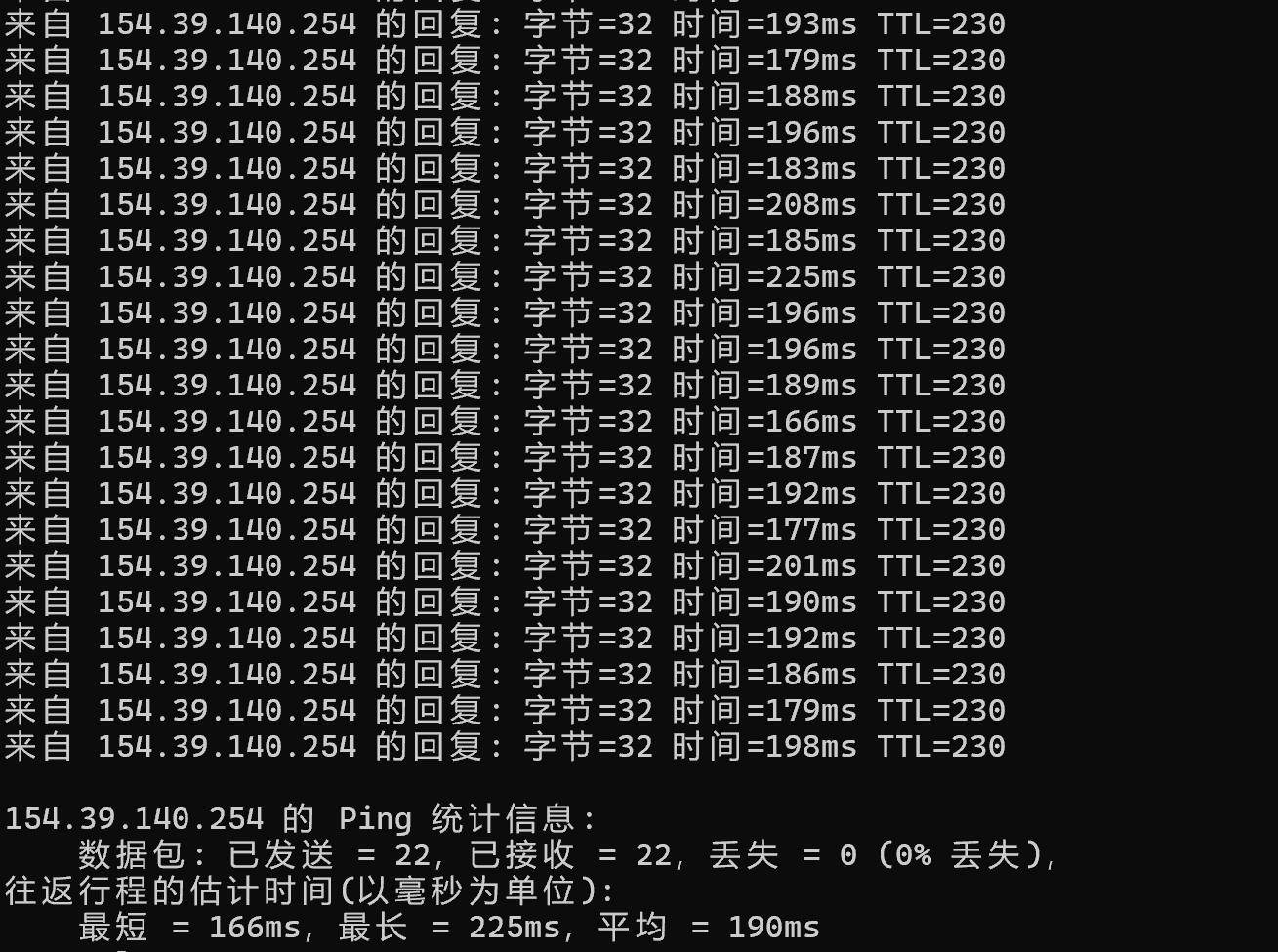 本地Ping平均延迟效果